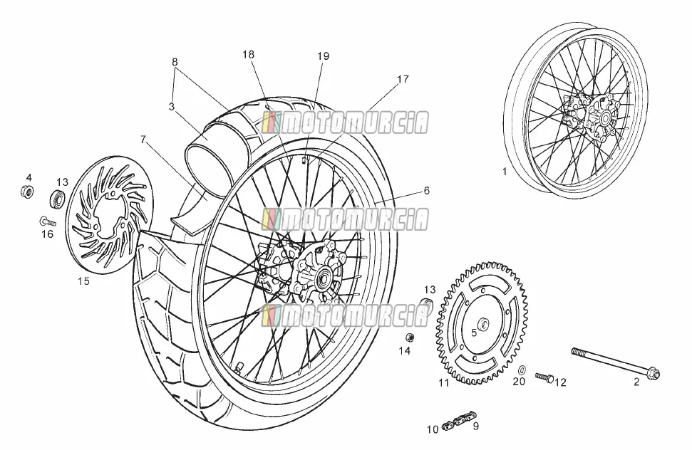 Roue arrière