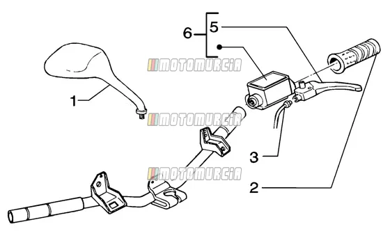 Piezas de componentes de manillars
