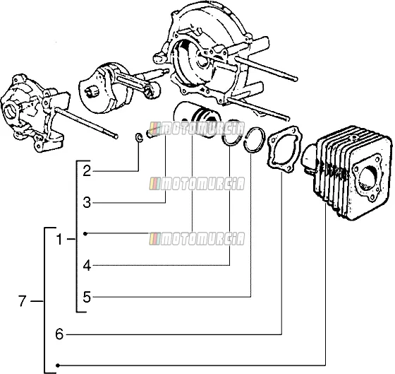 Cilinder-zuiger, assy