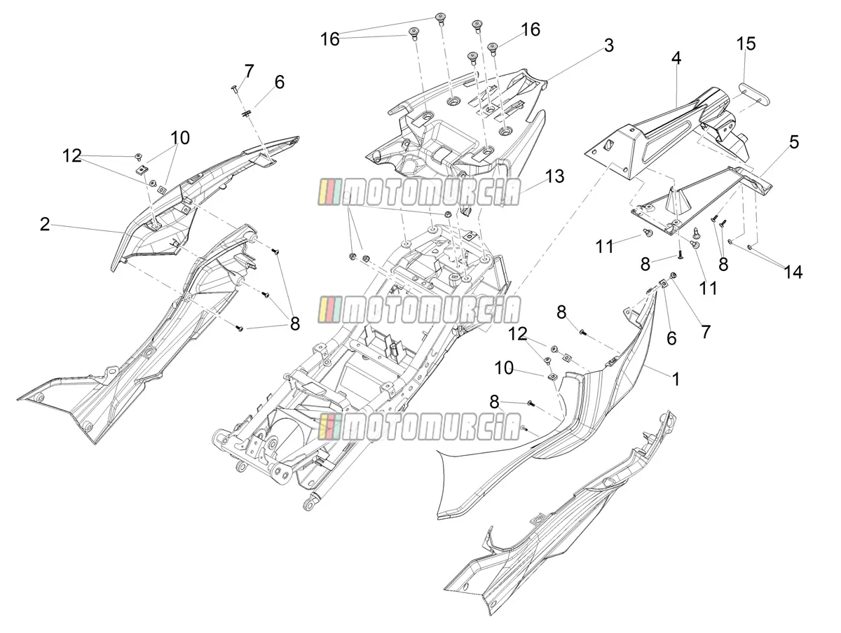 Achterste carrosserie