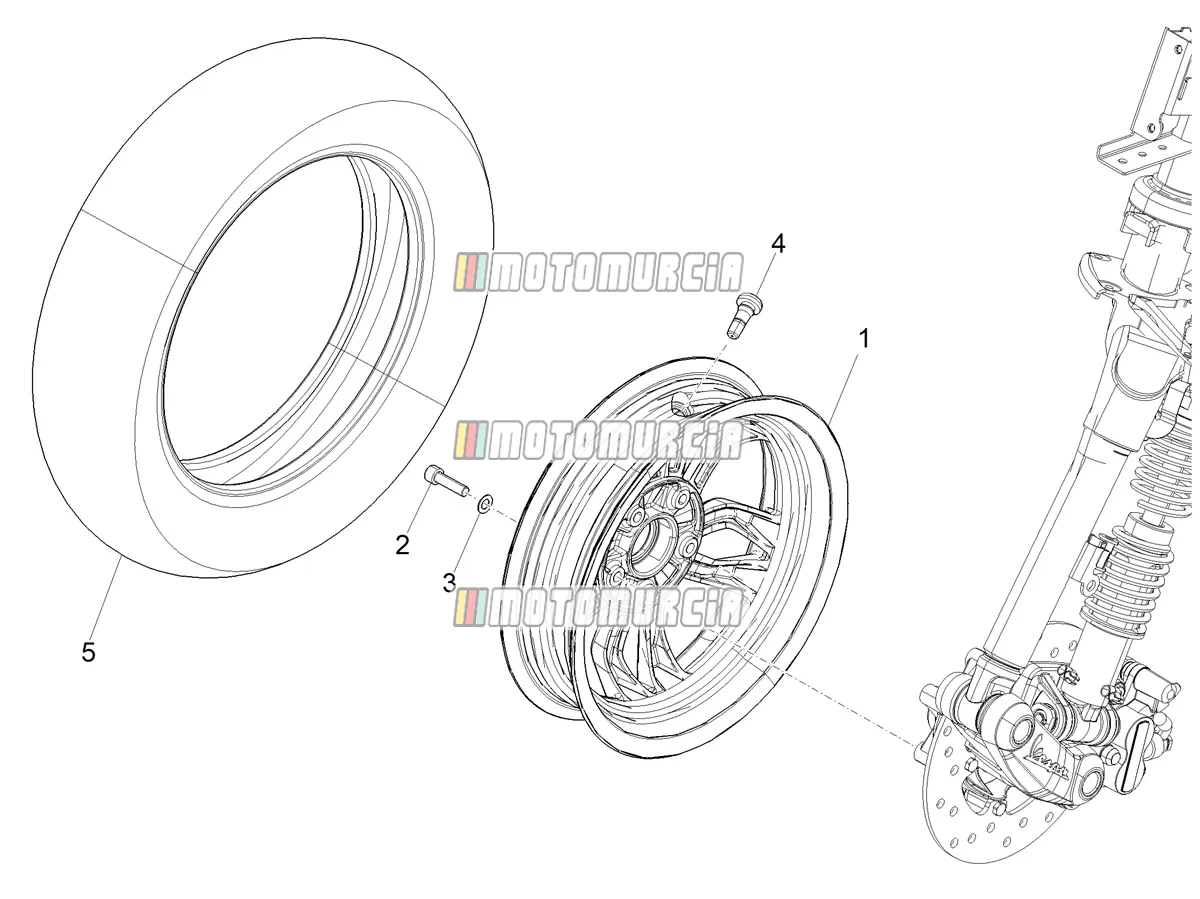 Roue avant