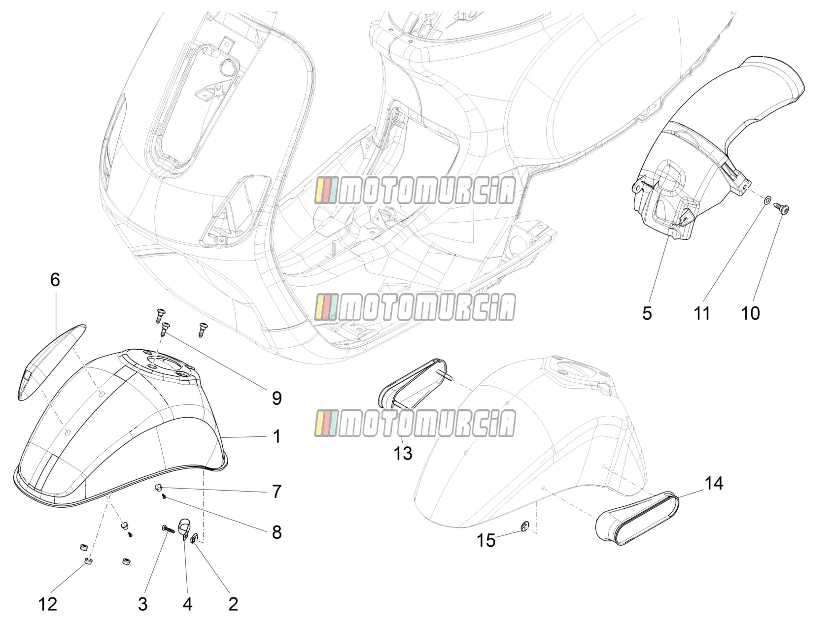Compartiment de roue-garde-boue
