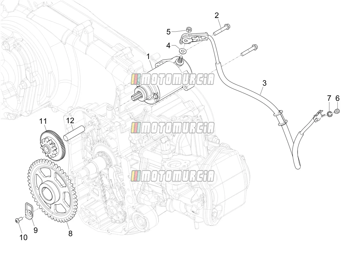 Démarreur du moteur