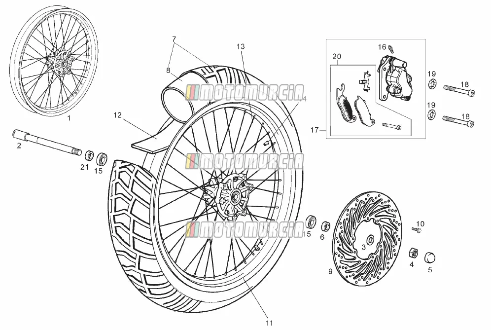 Roue avant