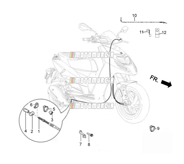 Transmissies-achterrem-snelheidsmeter (kms)
