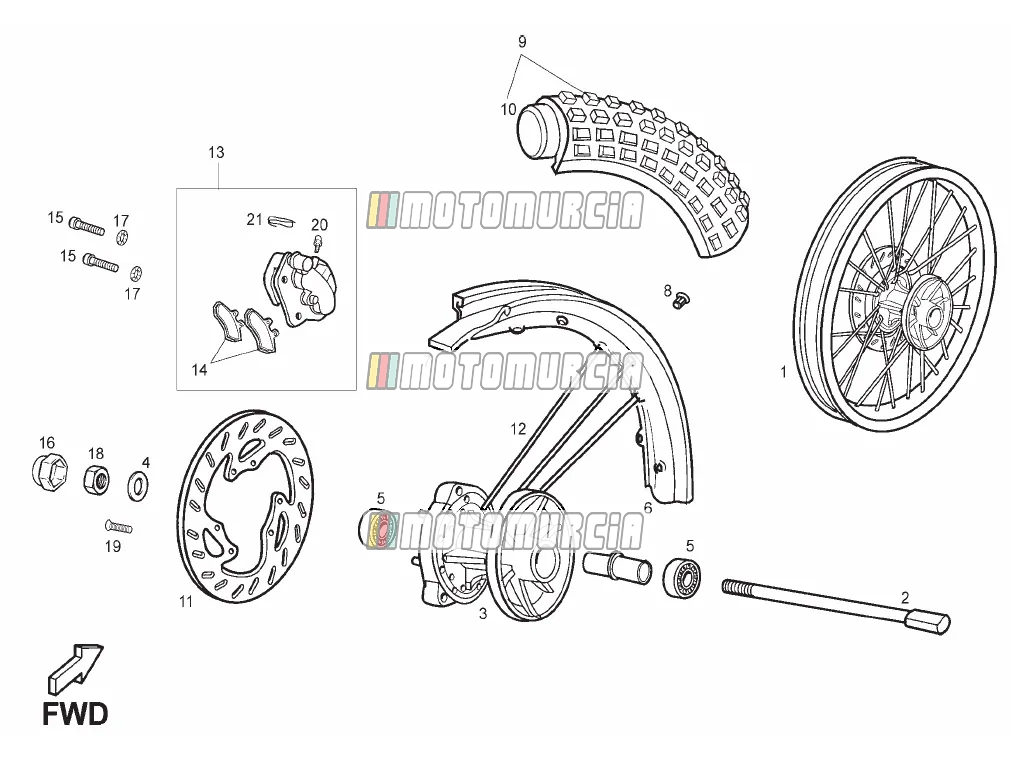 Roue avant