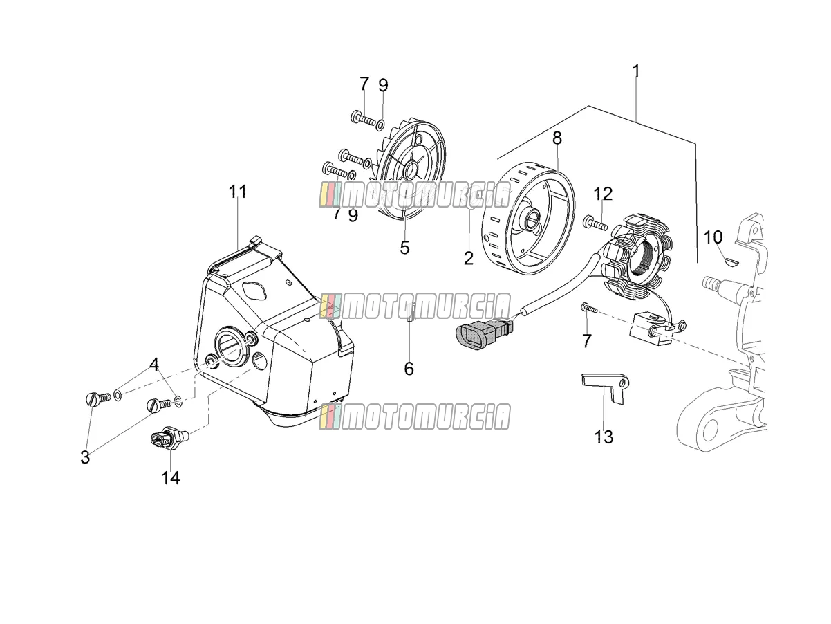 Motor » cdi magneto assy / ontstekingseenheid