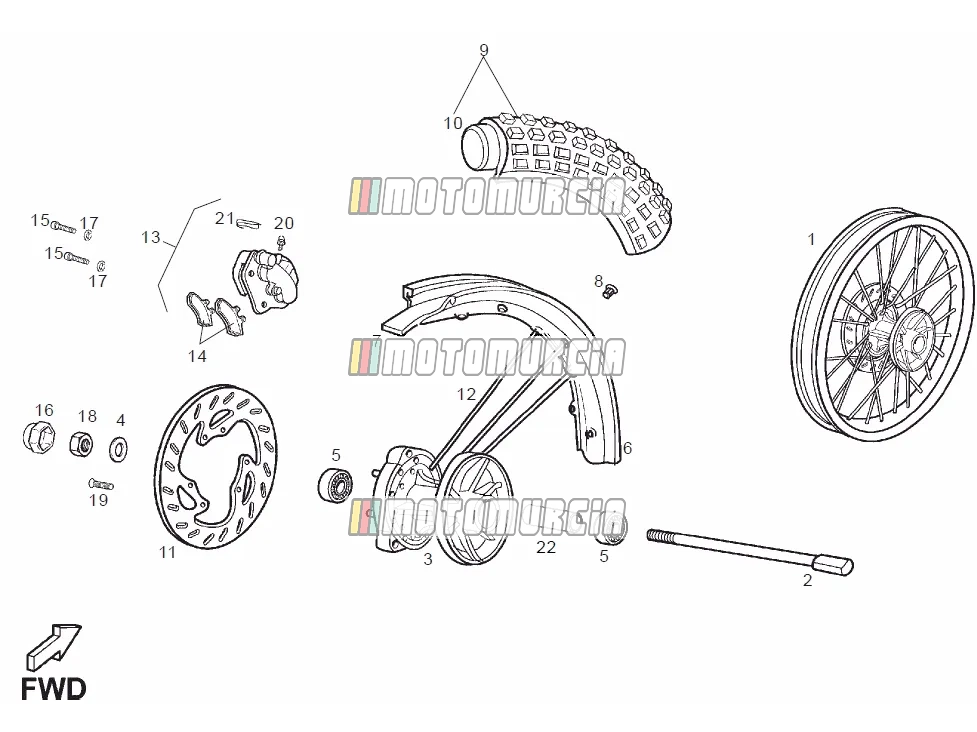 Roue avant