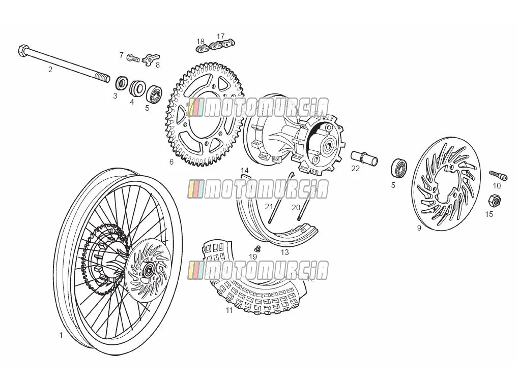 Roue arrière