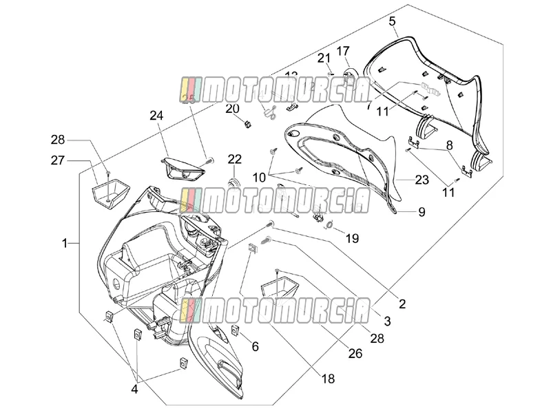 Front Glove-box - Knee-guard Panel