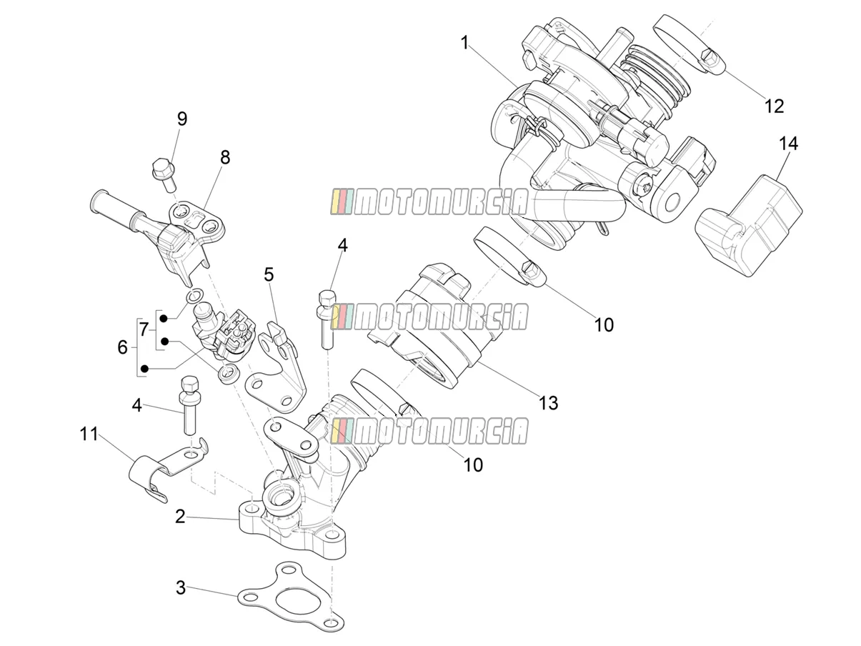 Throttle Body - Injector - Induction Joint