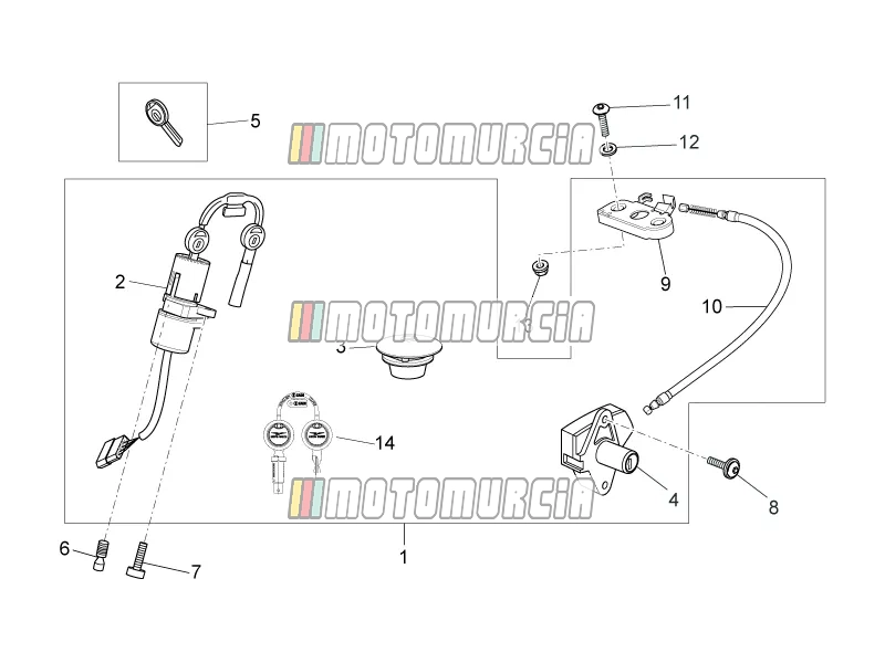 Hardwarekit voor slot