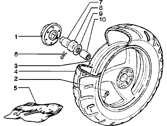 Roue arrière