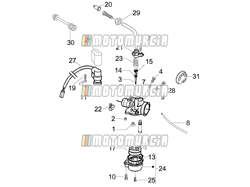 Composants du carburateur
