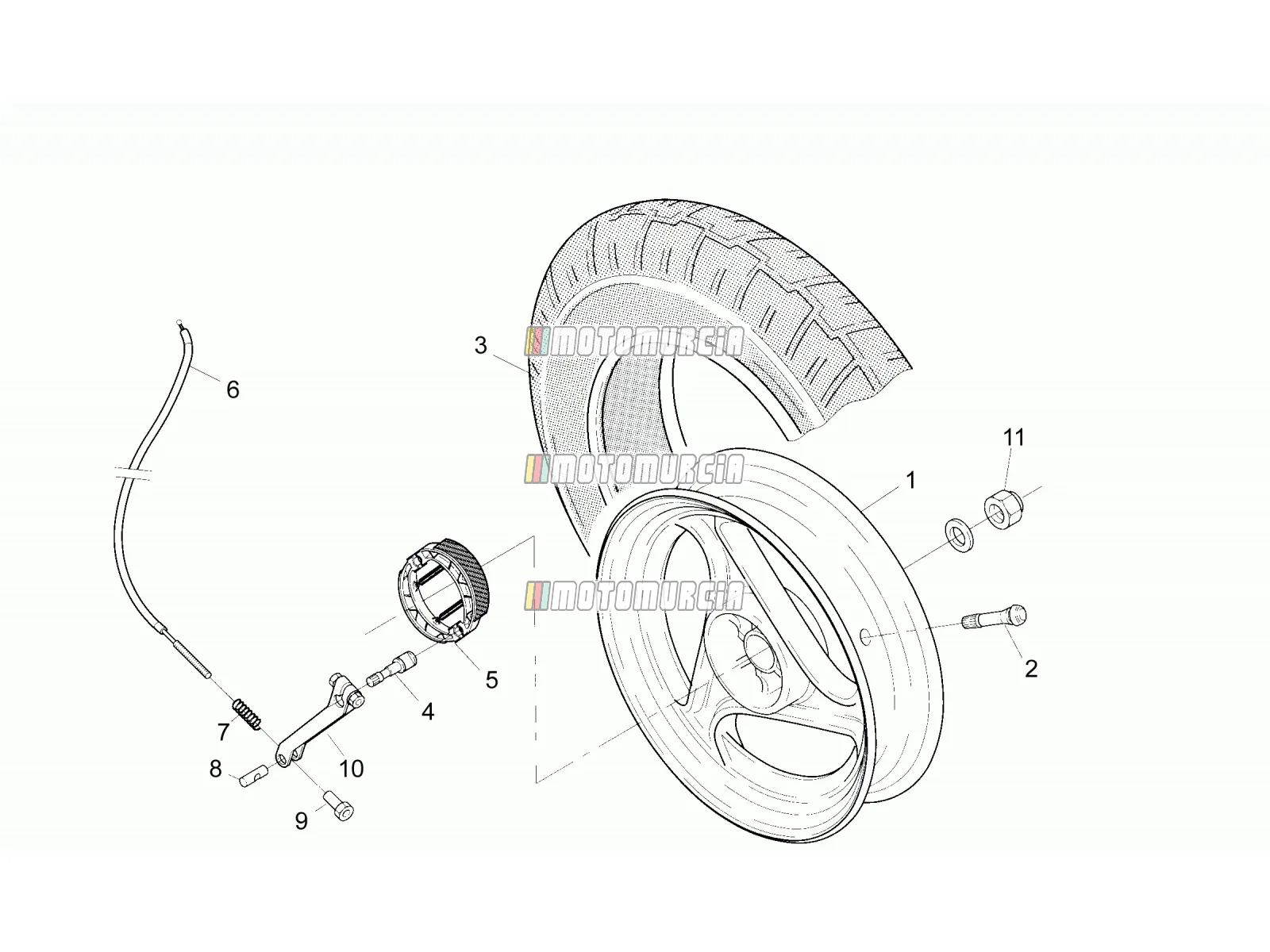 Roue arrière
