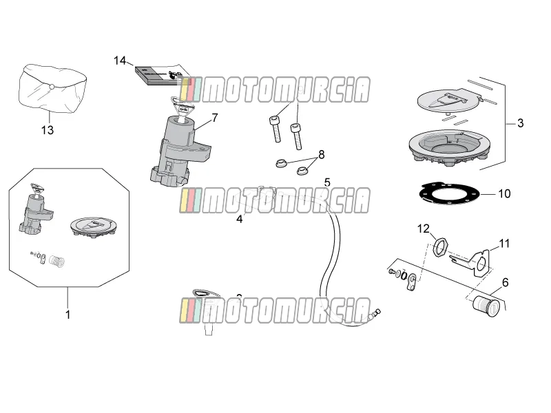 Hardwarekit voor slot
