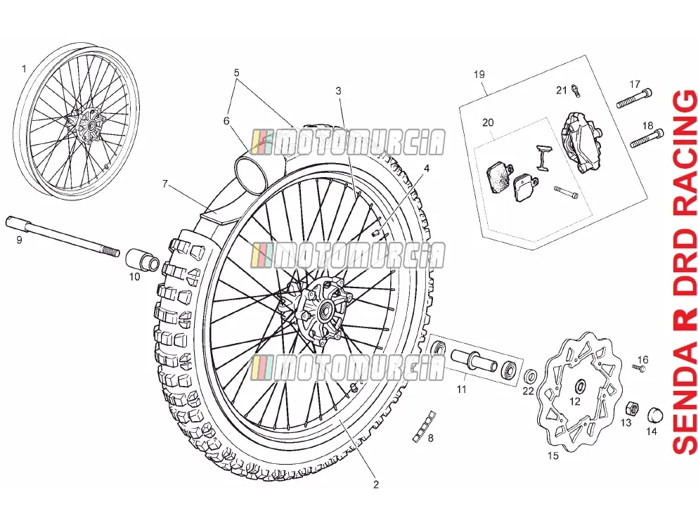 Roue avant