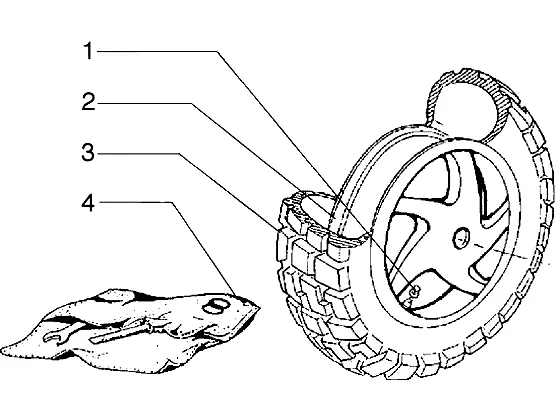 Roue arrière