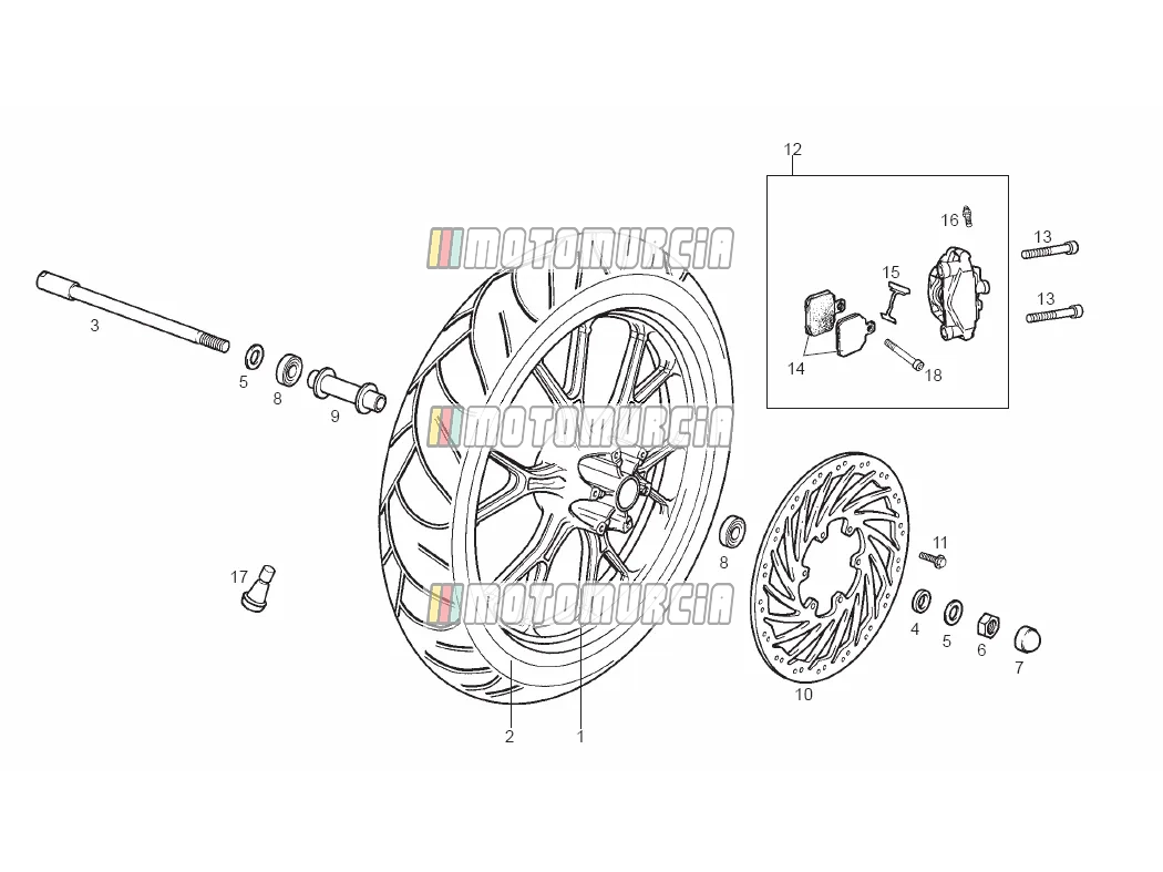Roue avant