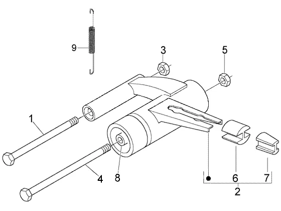 Bras oscillant