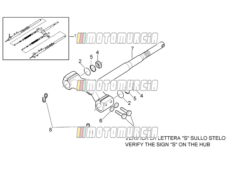 Fourche avant - base de potence