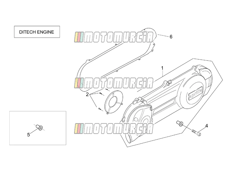 Couvercle de transmission (ditech)