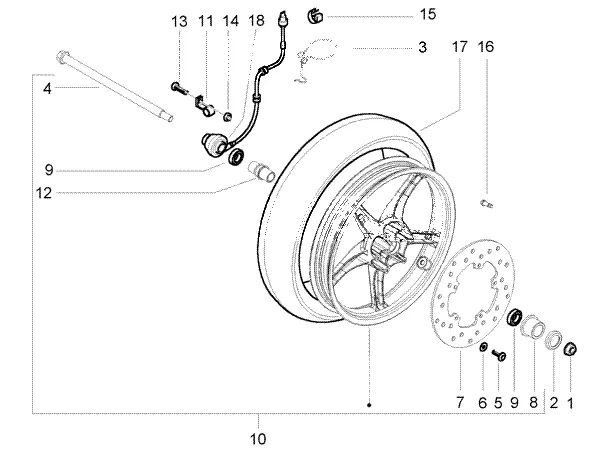 Roue avant