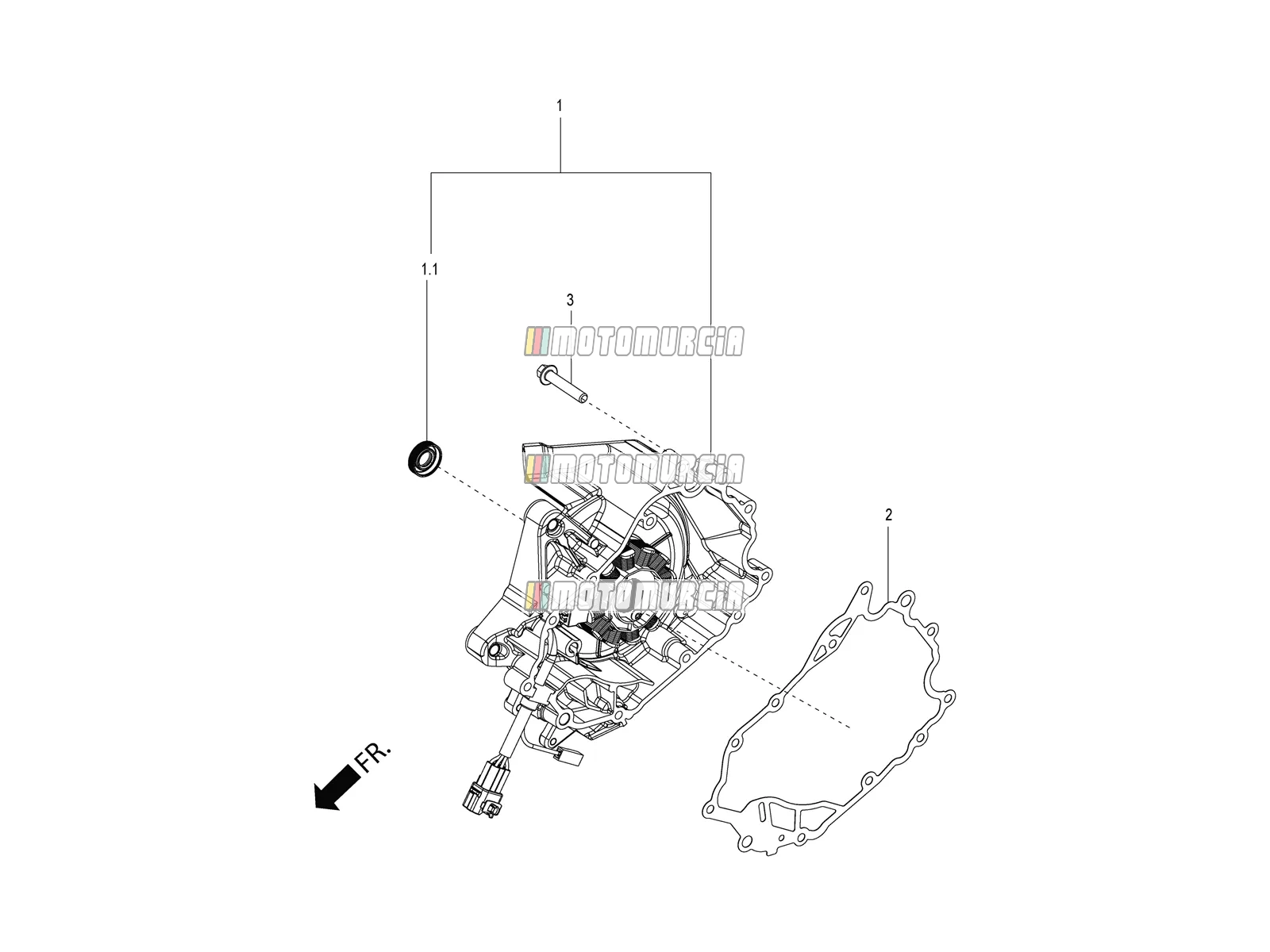 Vliegwiel magneetdeksel - oliefilter