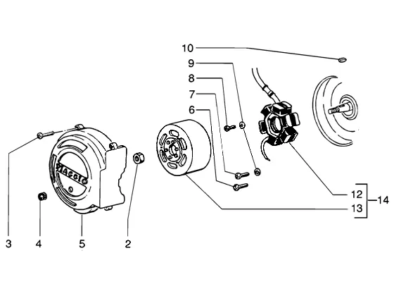 Volano magnete