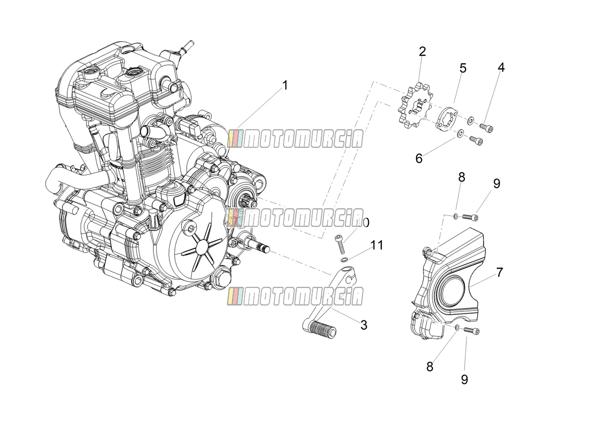 Engine-completing Part-lever