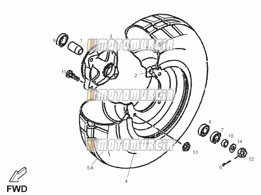 Roue avant