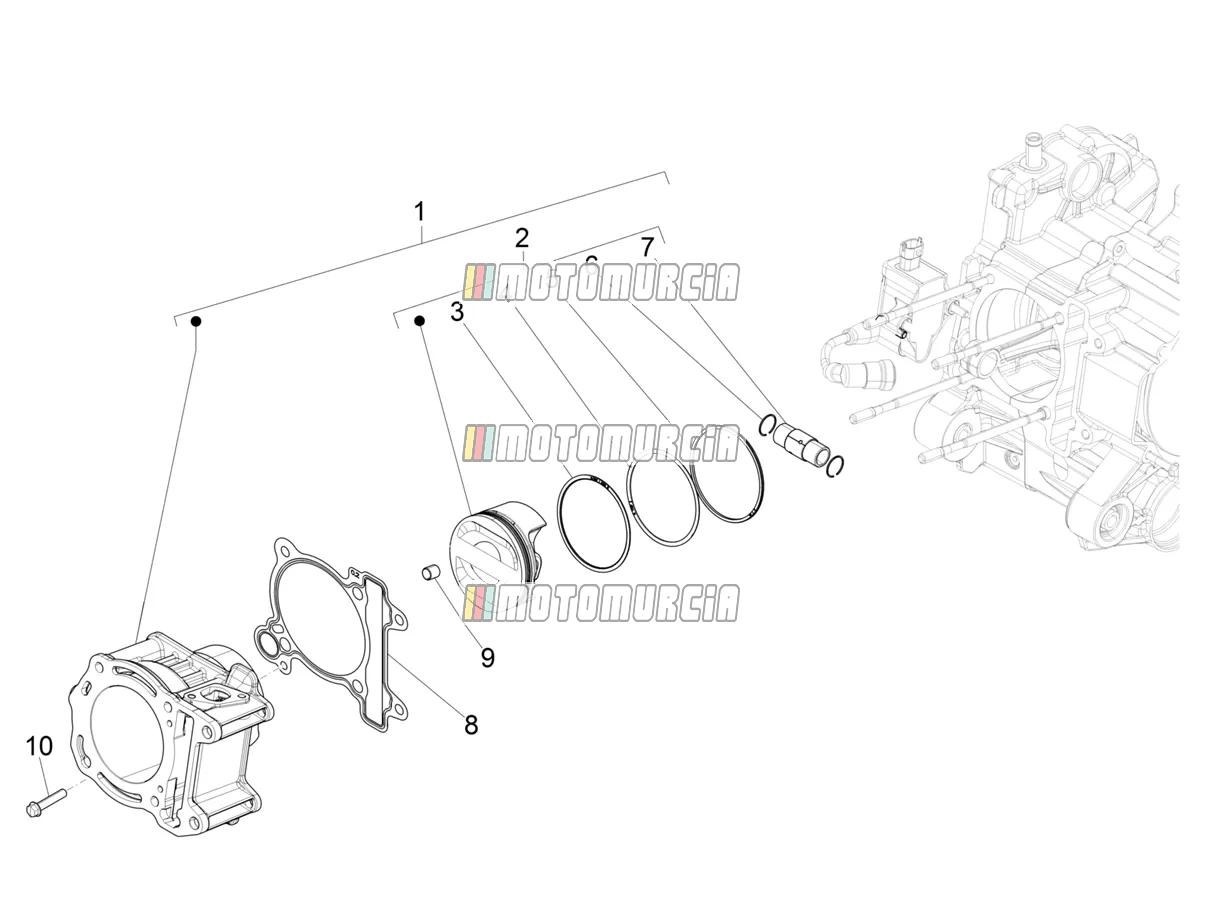 Cylinder-piston-wrist Pin Unit