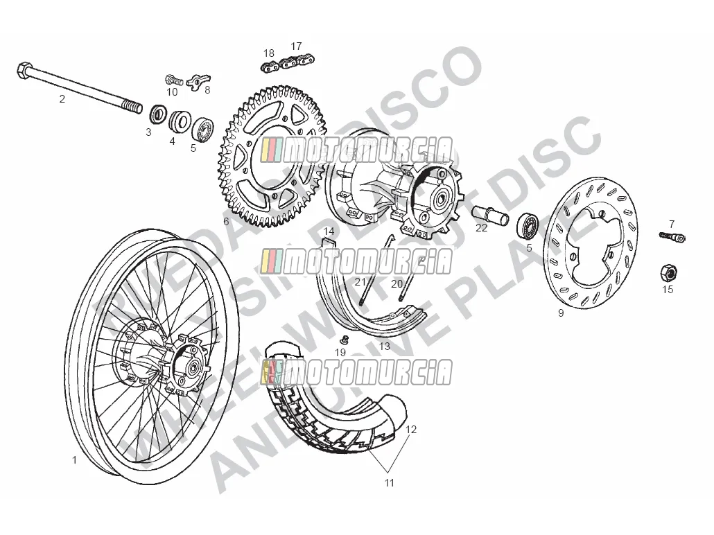 Roue arrière