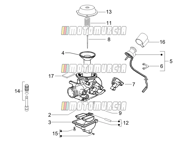 Composants du carburateur