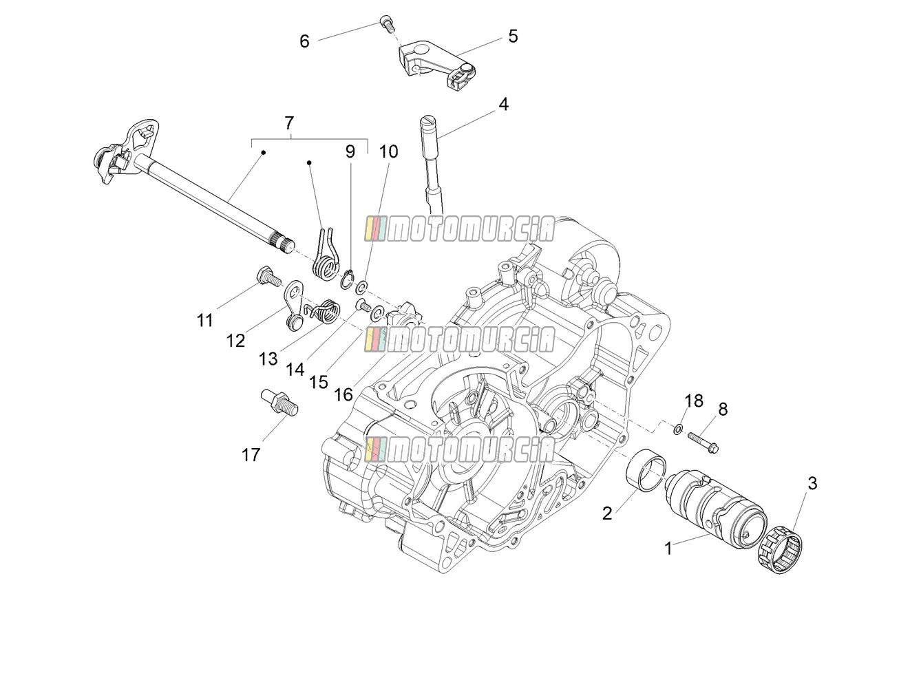 Gear Box / Selector / Shift Cam