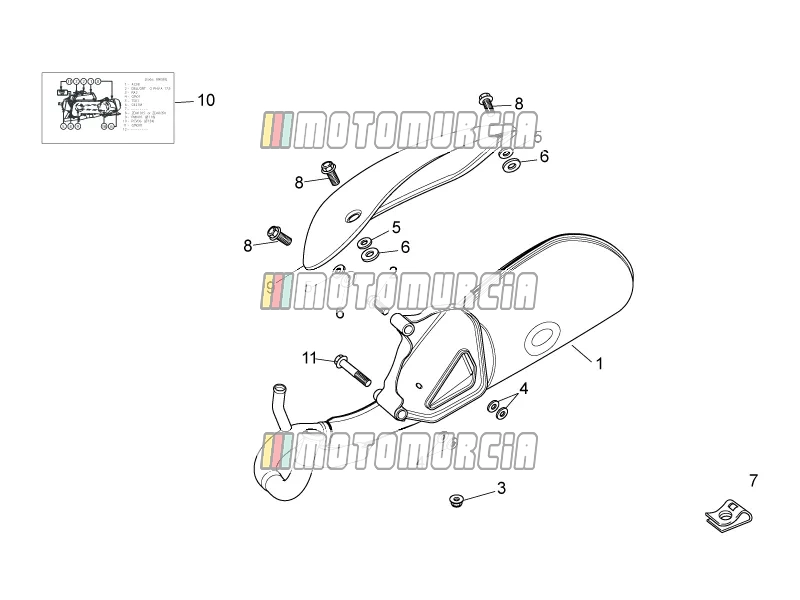 Moteur » pot d'échappement