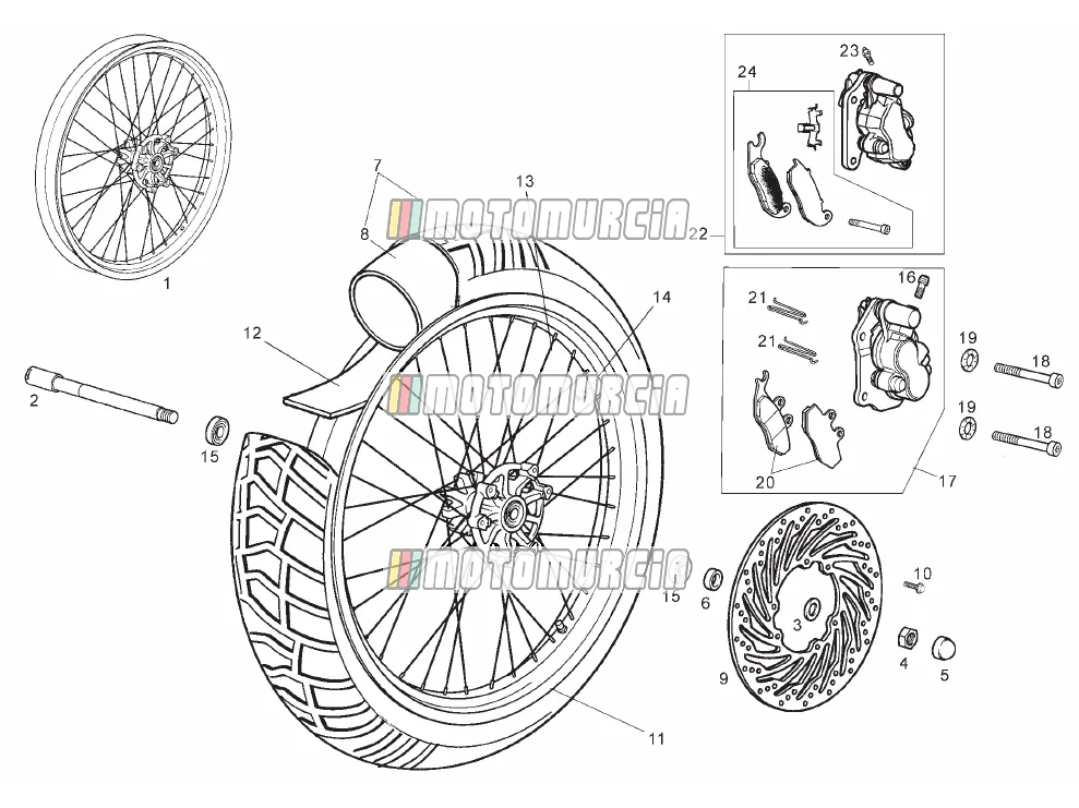 Roue avant