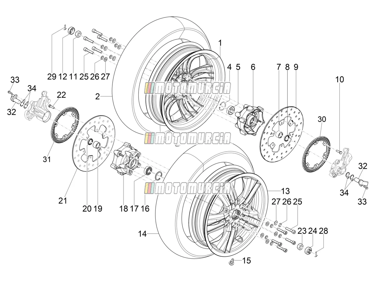 Roue avant