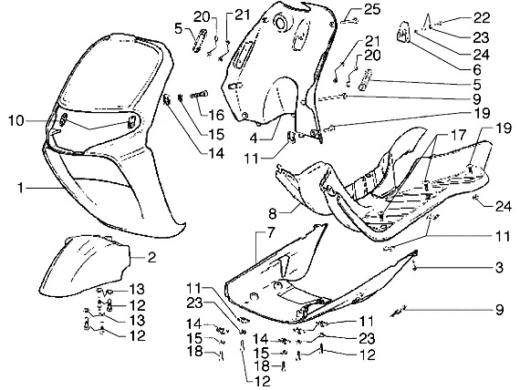 Front Shield-footboard-spoiler