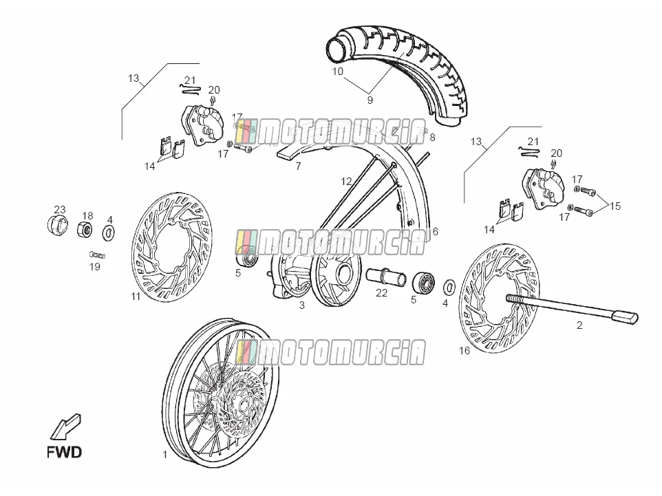 Roue avant