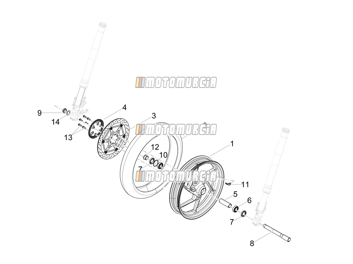 Roue avant