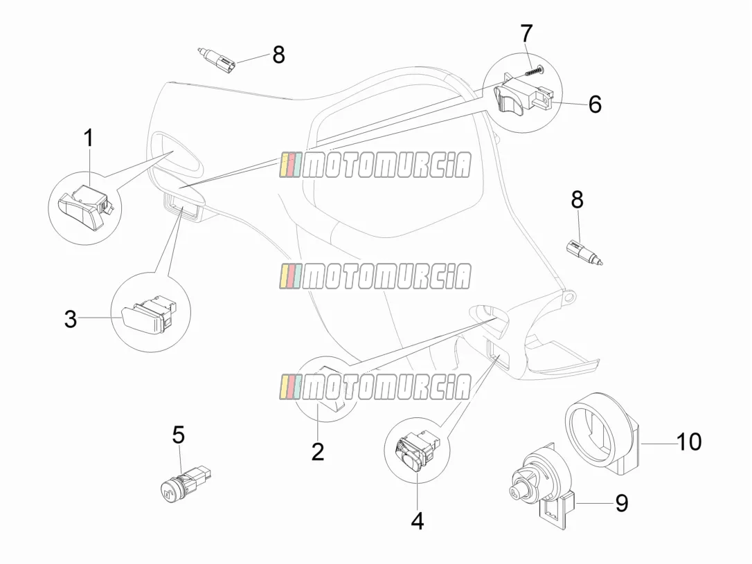 Sélecteurs - interrupteurs - boutons