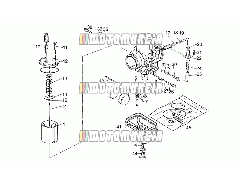 Pièces de rechange pour carburateur