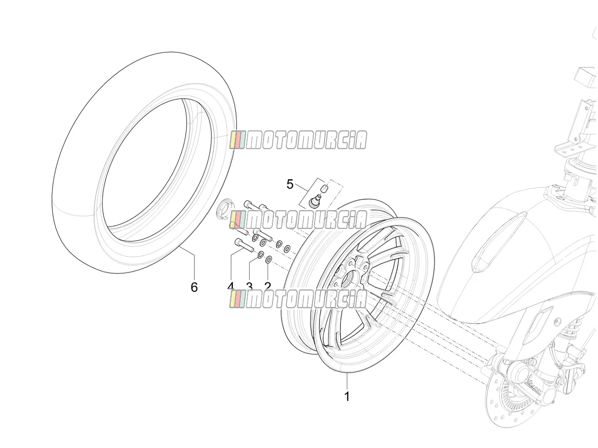 Roue avant