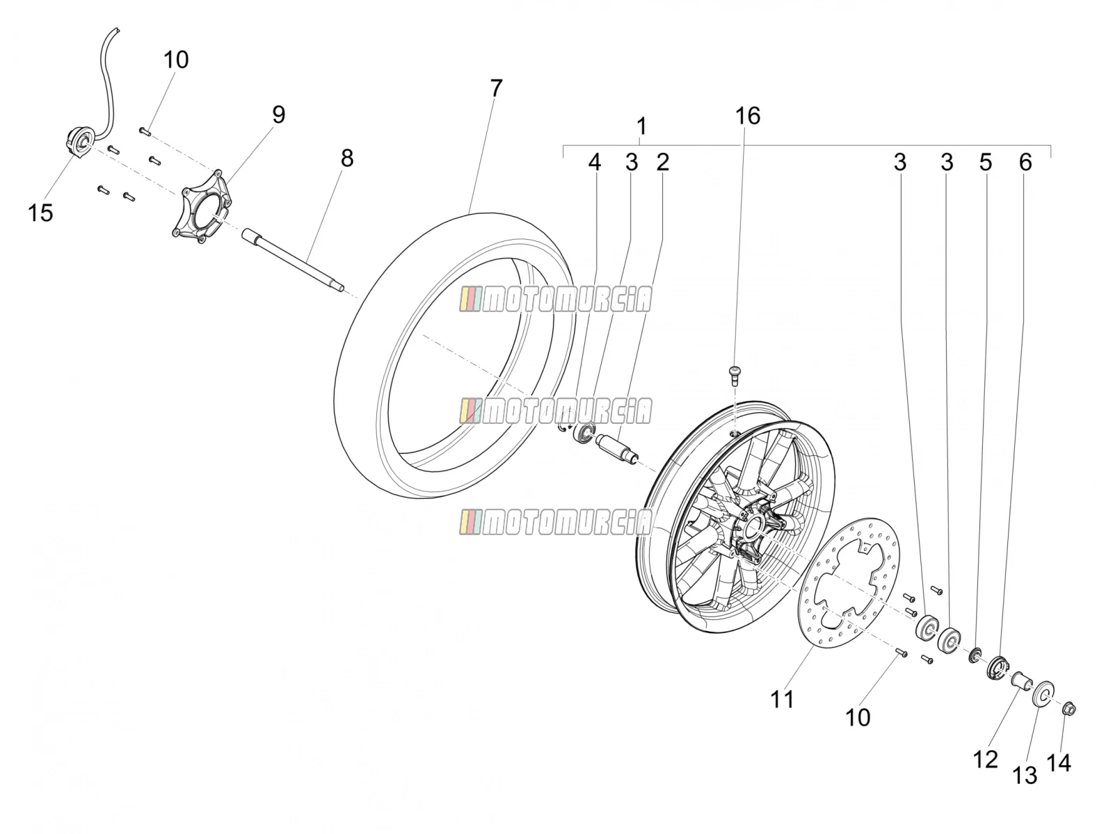 Roue avant