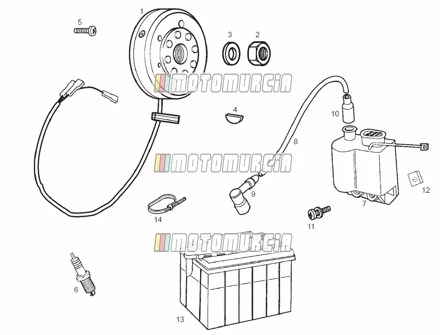 Conjunto magneto cdi