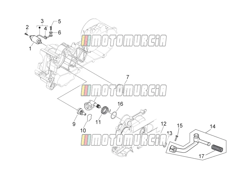 Motor » kickstartversnelling/startmotor