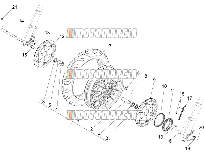 Roue avant