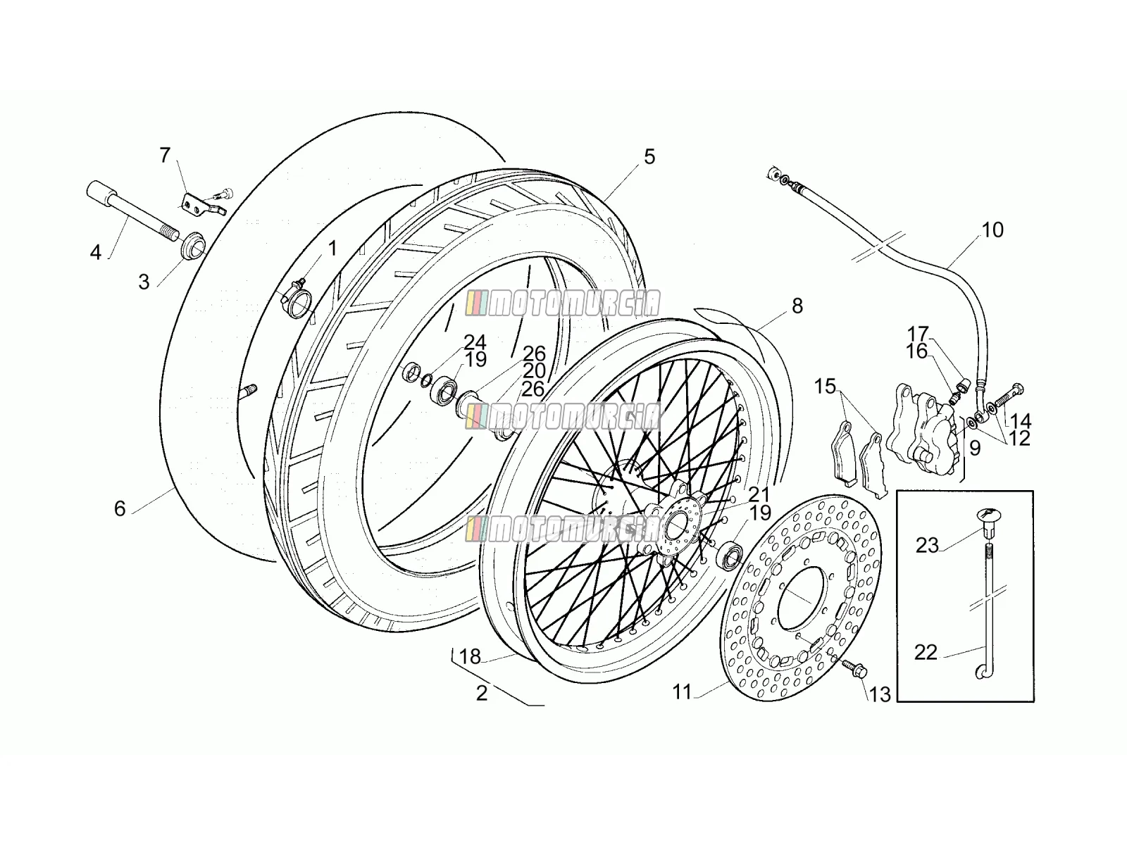 Roue avant