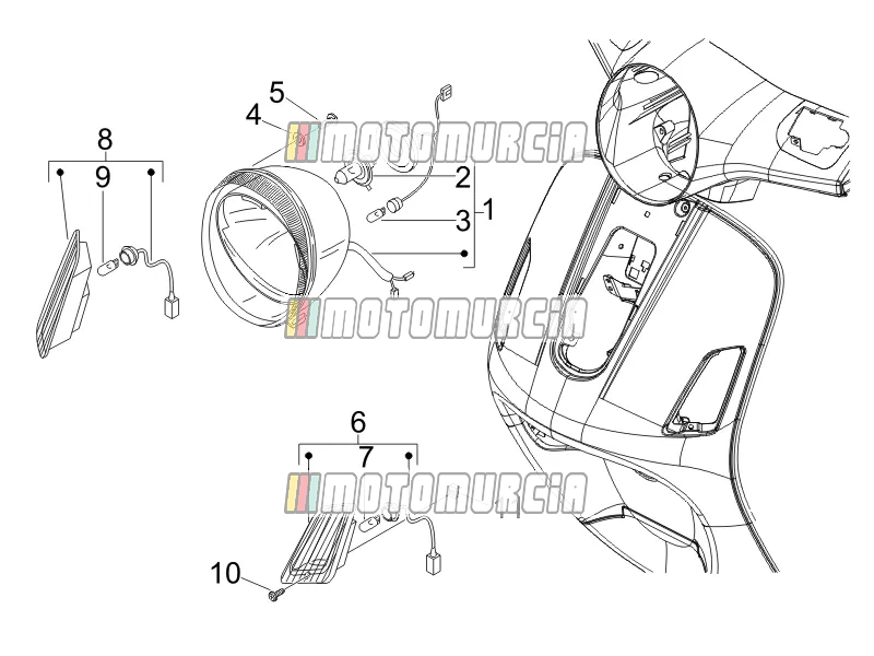 Front Headlamps - Turn Signal Lamps